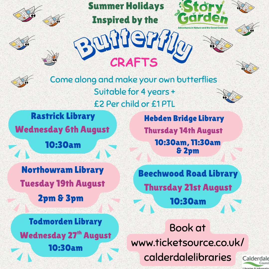 CMBClibraries's tweet image. With nature coming into bloom with all this beautiful weather, why not join us to bring a little bit of nature inside?
Our Butterfly Crafts & Nature Jars sessions are taking inspiration from the beautiful outdoors and have inspired our crafts that we can't wait to share with you