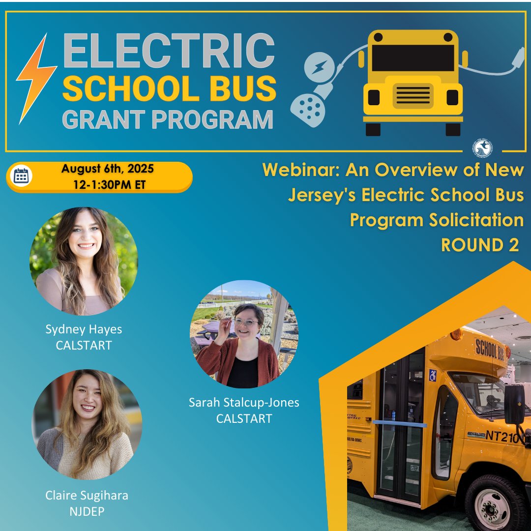 NewJerseyDEP's tweet image. 🔋🚍 Electric school buses are better for air quality, student health, and long term operating costs than any other type of bus, but starting to transition your fleet can be daunting. DEP's Electric School Bus Program is here to help with every step of the process, and the…