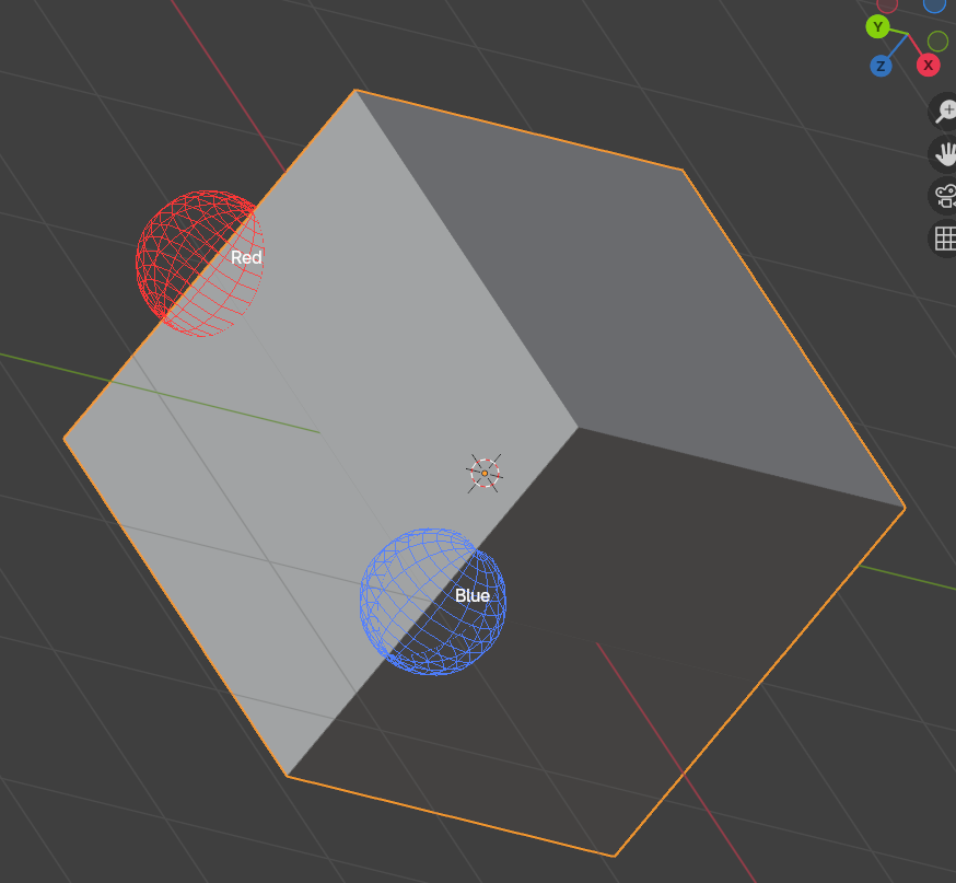 rainbow_man_123's tweet image. こんばんは。😀
Blender の Script で OpenGL による描画できます。APIが優れているので、割と簡単に描画可能です。ワールド座標系、スクリーン座標系と選べます。貼り付けた画像は、赤と青の球を depth test を有効にして wireframeで描画して、ラベルも表示するテストです。
#Blender #OpenGL