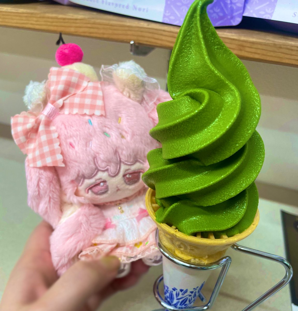 夏が終わるまでにあと10回は食べたい🍦

#めろんのぬい