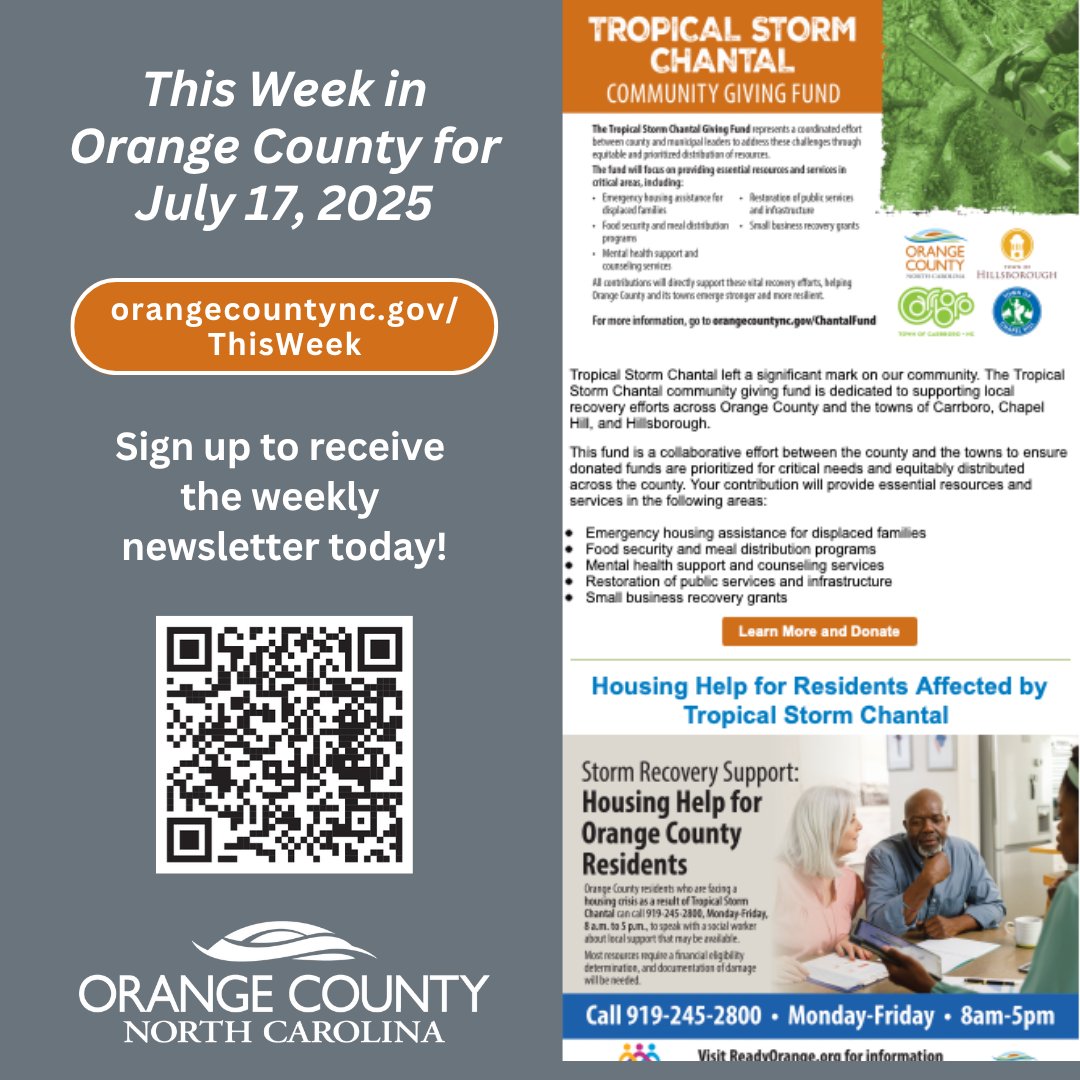 OCNCGOV's tweet image. This Week in Orange County for July 17, 2025: t.e2ma.net/message/cu3bgs…