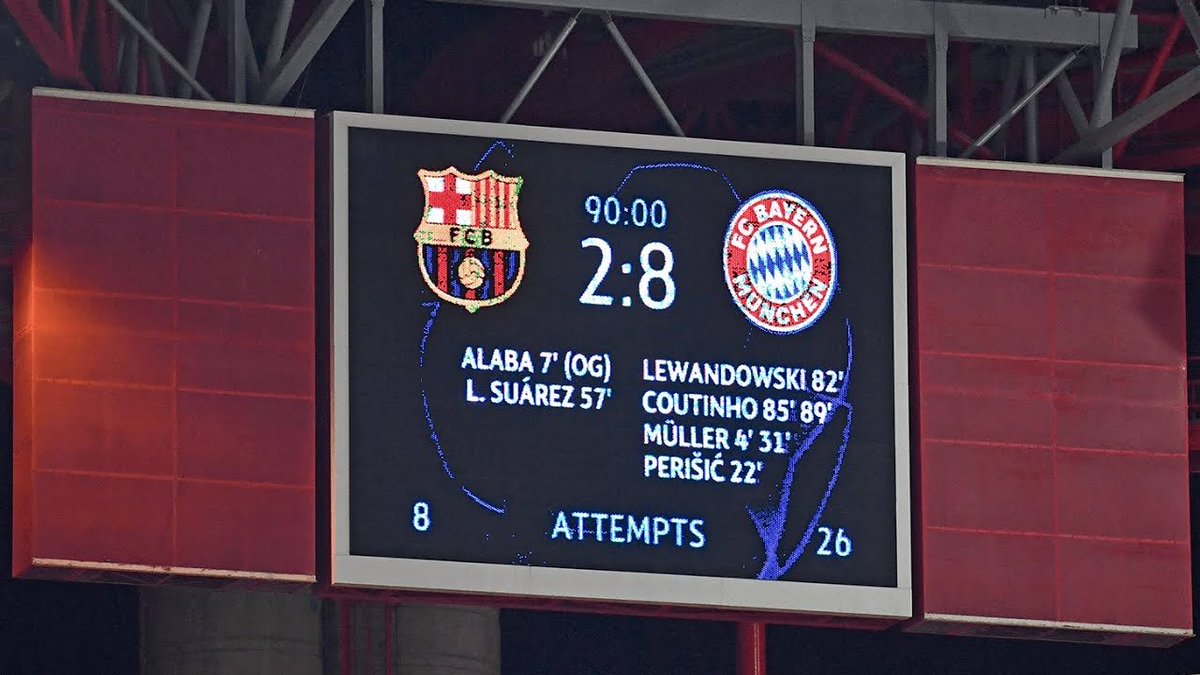 BryanCruyfford2's tweet image. Quel récit inventer pour justifier à nos enfants qu’un club s’est fait corriger 8-2 en phase finale de ldc ?