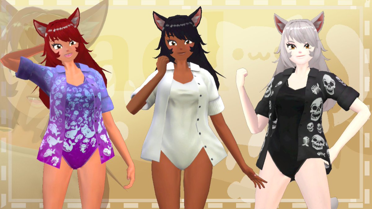 Raujinn's tweet image. Cael's first variant is now on the Avatar Marketplace in #VRChat!
The older listing is now the bundle. If you bought her before her price was reduced (22nd June) or the 2800 credit in the sale, you have this for no additional cost!
Remains 20% off during #vketsummer2025