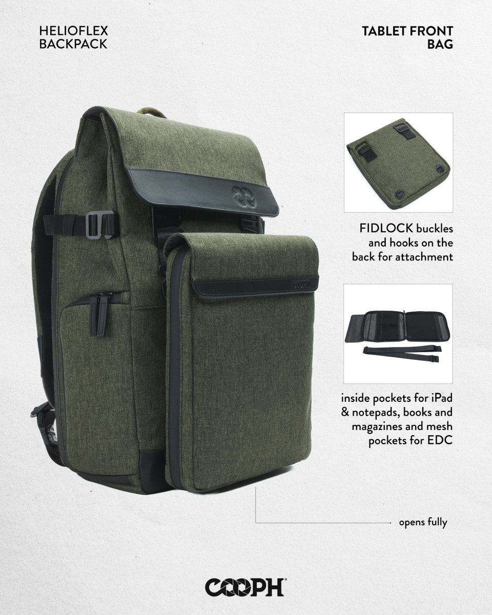 Three modular designs to clip on, pack in, or mix and match 📸💻 
The COOPH HelioFlex backpack’s (literally) got your back 

Get yours now 🔗 store.cooph.com/collections/he… 

#cooph #backpack #photography #cameragear #camerabag