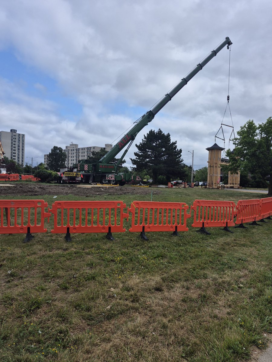 The crane for the job is... not small.