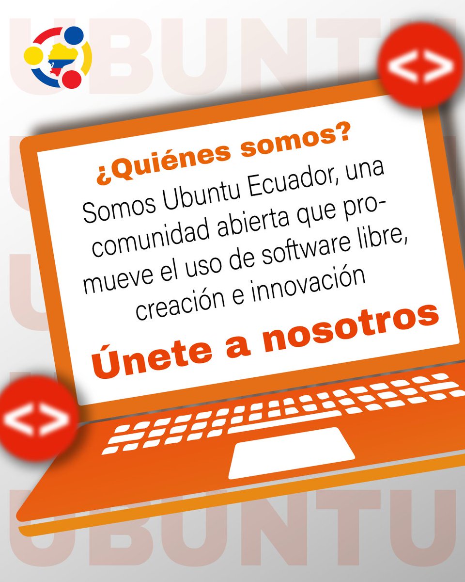 🐧 ¿Te apasiona el software libre?
En Ubuntu Ecuador conectamos, aprendemos y compartimos.
🔗¡ Se parte de la comunidad !

#UbuntuEC #SoftwareLibre #OpenSource #Únete #comunidadUbuntu