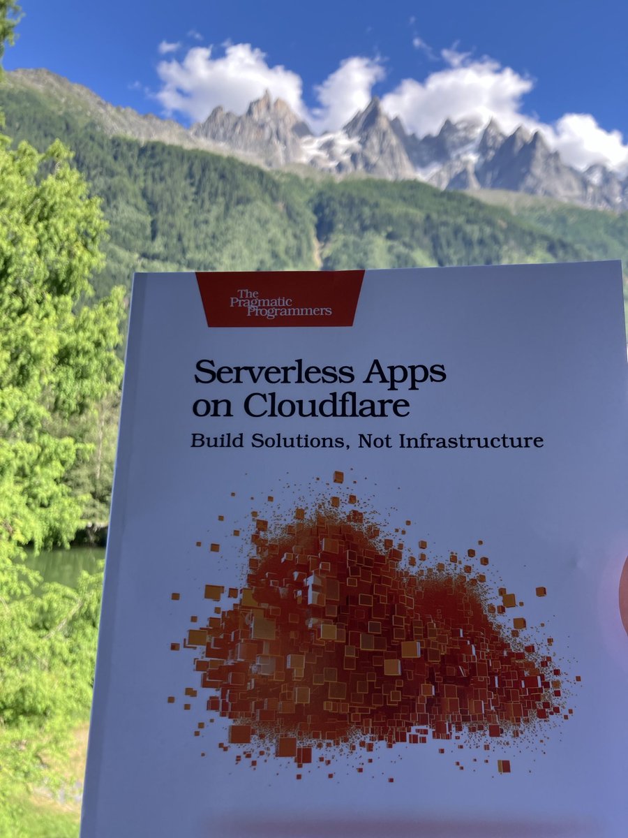 ldenoue's tweet image. @_ashleypeacock just received a print of your book “Serverless Apps on Cloudflare” because it will be more fun to reread than on a Kindle. My summer book 📕