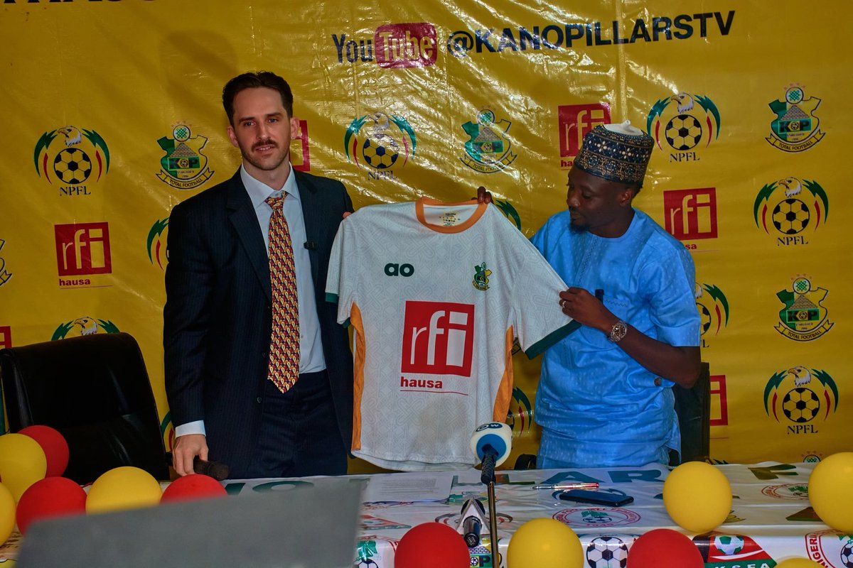 pillarsfc's tweet image. We are pleased to announce that Kano Pillars FC has signed a major sponsorship deal with RFI Hausa! Backed by our General Manager, Ahmed Musa, this partnership includes full kit sponsorship, media support, and branding across all teams.
A new era begins for Sai Masu Gida!