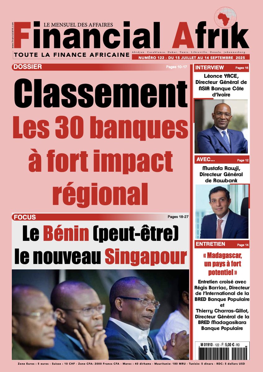 LeonceYace's tweet photo. Merci au magazine @Financialafrik pour cet échange autour des nouvelles dynamiques du @GroupeNsia. https://t.co/otYGz20cz5