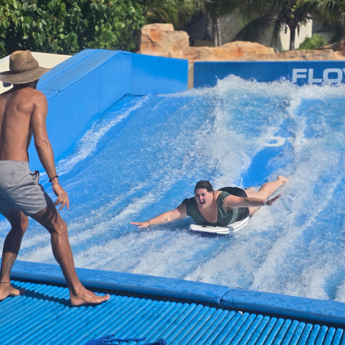 LancEarlyEd's tweet image. Staff Retreat - Team Building! What an amazing experience. From body boarding to surfing, our staff rocked it. GO TEAM LEEC. 
#TeamBuilding
#TeamBonding
#FlowRider
#LEEC