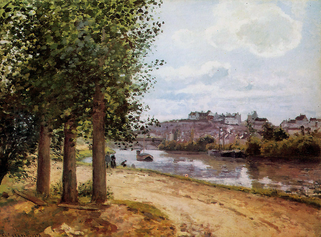 Pontoise banks of the Oise #artbots #pissarro