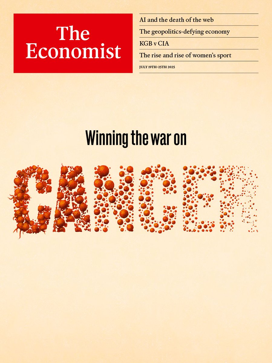 Good news often goes unreported, especially if it happens gradually. That is the story of the war on cancer. Death rates are down substantially—and are likely to fall further. Future gains will come from three main sources econ.st/459V9Ec