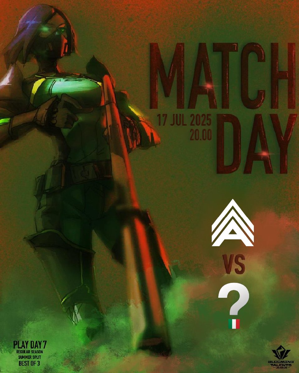 ARISE Valorant (@arisevalorant) on Twitter photo Matchday 7 – BTL Summer Split
🆚 <a href="/questionmarksIT/">QUESTION MARKS</a>
⌚ 20:00
🎙️ <a href="/ceka_damiano/">itsme_officilattv</a>
Last match of the regular season!
<a href="/QLASH_Events/">QLASH Eventi 🇮🇹</a> Matchday 7 – BTL Summer Split
🆚 <a href="/questionmarksIT/">QUESTION MARKS</a>
⌚ 20:00
🎙️ <a href="/ceka_damiano/">itsme_officilattv</a>
Last match of the regular season!
<a href="/QLASH_Events/">QLASH Eventi 🇮🇹</a>