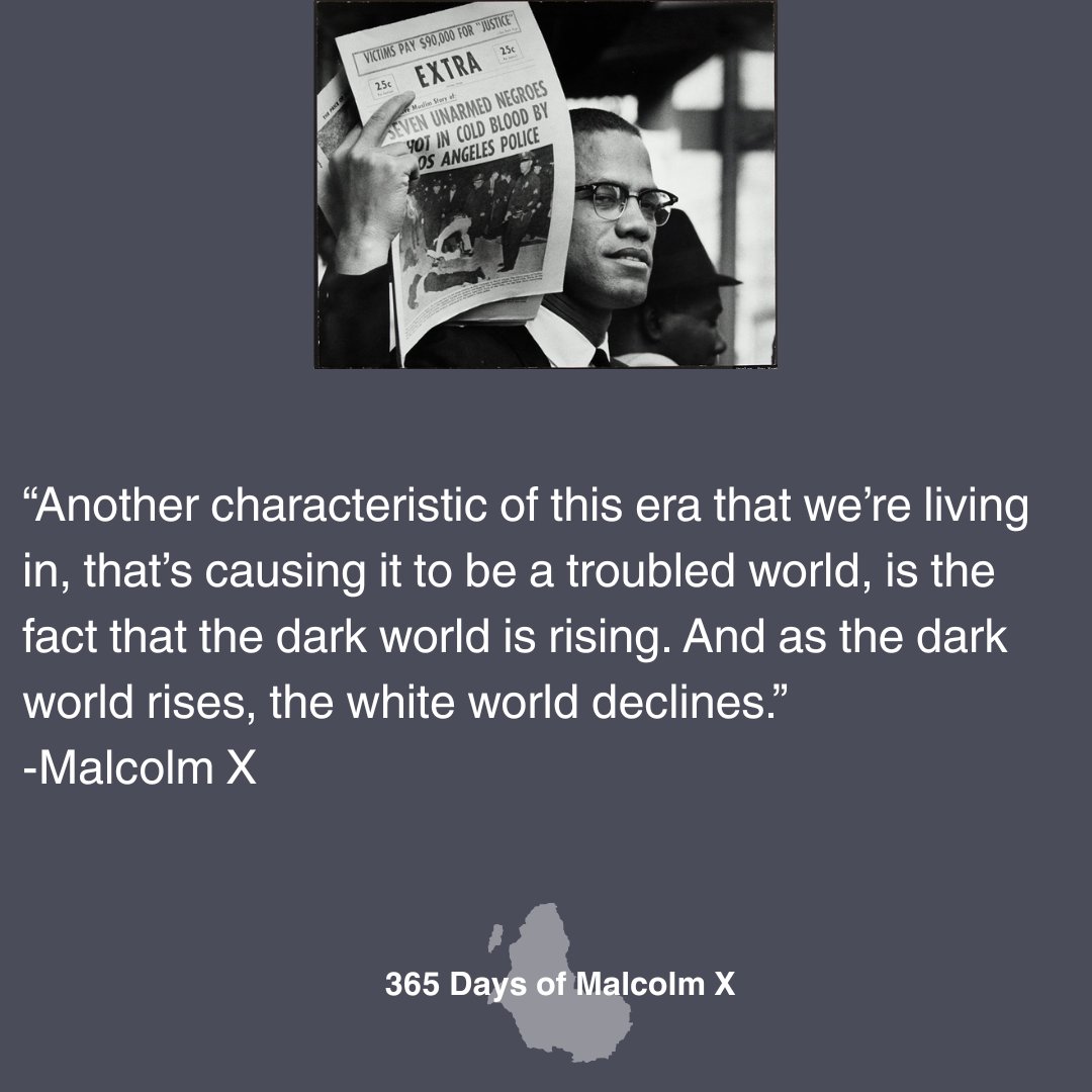KamauRashid's tweet image. May 19, 2025 marks 100 years since the birth of Malcolm X. Join me in celebrating Malcolm X through 365 days of his ideas.
#365daysofMalcolmX #100yearsofMalcolmX #MalcolmX