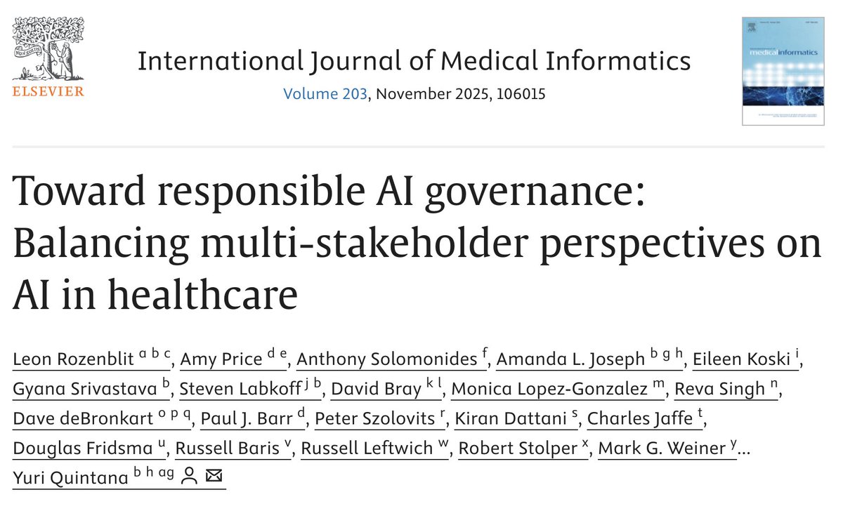 Healthcare leaders face an impossible choice: deploy AI quickly and risk patient safety, or move slowly and risk losing a competitive advantage. The DCI Network has developed an actionable framework. Read the paper: sciencedirect.com/science/articl…
Highlights: linkedin.com/pulse/actionab…