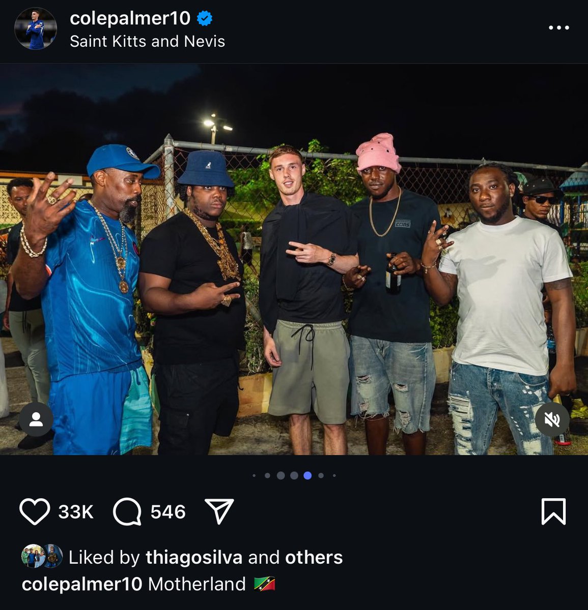 TheLampardView's tweet image. Cole Palmer on IG

“Motherland 🇰🇳”