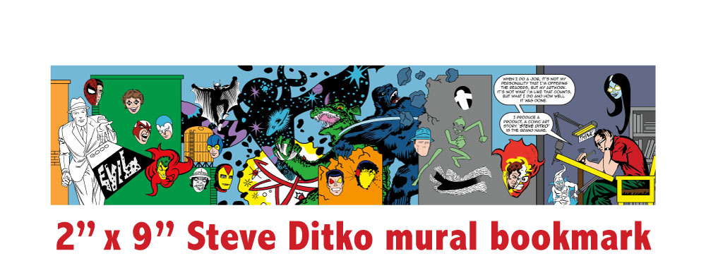 YOU DON'T KNOW DITKO Vol 2 zine crowd funder: Available as an Add-On to any physical perk is a bookmark featuring my artwork for the Steve Ditko mural I created for Johnstown, PA: indiegogo.com/projects/steve…