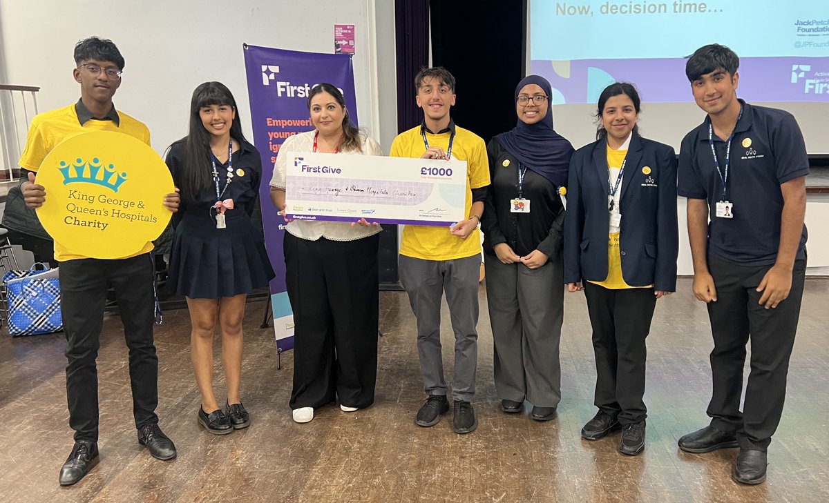 King George & Queen's Hospitals Charity (@supporthospital) on Twitter photo Huge congrats to Year 12 students at Beal High School who raised £2,000 for us through <a href="/FirstGiveUK/">First Give</a> plus a £1,000 grant!💛
Team 12TAC created a hospital-themed obstacle course to support the fundraiser. So creative, so inspiring!
#FirstGive #NHSCharity Huge congrats to Year 12 students at Beal High School who raised £2,000 for us through <a href="/FirstGiveUK/">First Give</a> plus a £1,000 grant!💛
Team 12TAC created a hospital-themed obstacle course to support the fundraiser. So creative, so inspiring!
#FirstGive #NHSCharity