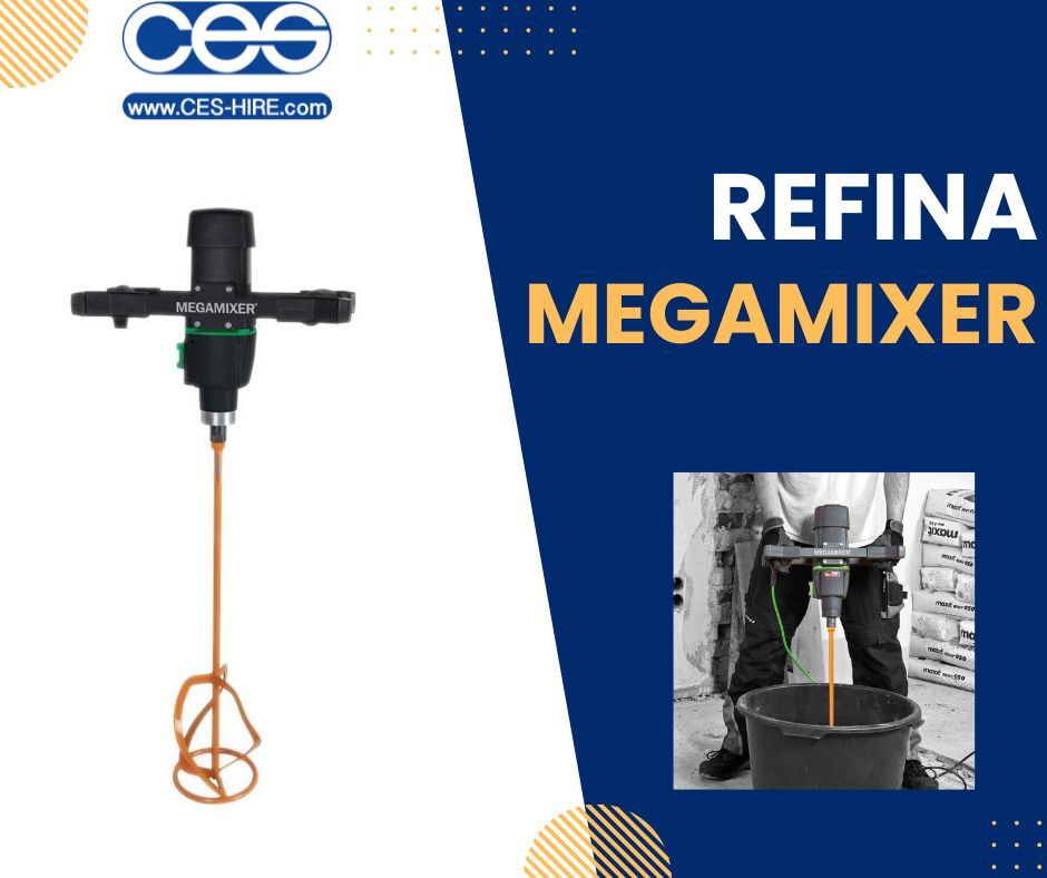 The Refina Megamixer is a sturdy mixer featuring a robust motor that ensures quick and seamless mixing for consistent plaster results. Choose your perfect power: 1300W or 1800W motors, plus a variety of paddle sizes to suit your every need!

hubs.li/Q03rd3XP0