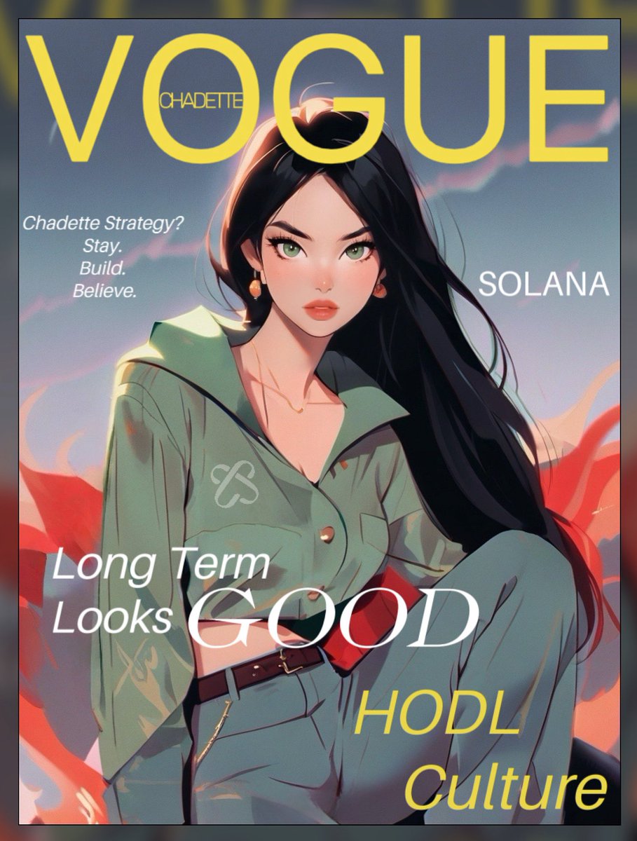 Don’t underestimate soft power with sharp vision. 💖
$chadette is poised, polished, and primed to pop.
Invest early, invest smart. The glow-up is real. 🌹📈

3pGyE8coXwBy8rx71zjtHDRrSA5TvKmuRgqwhK3Xmoon

@ChadetteSol