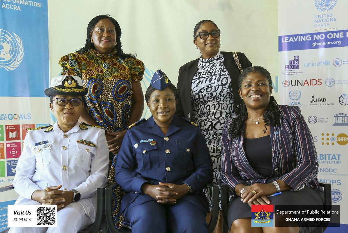 GhArmedForces's tweet image. The United Nations Information Centre, Accra has organised a press briefing to outdoor the 2024 United Nations Military Gender Advocate Award Winner, Squadron Leader (Sqn Ldr) Sharon Mwinsote Syme of the Ghana Armed Forces.

gafonline.mil.gh/publication/ne…