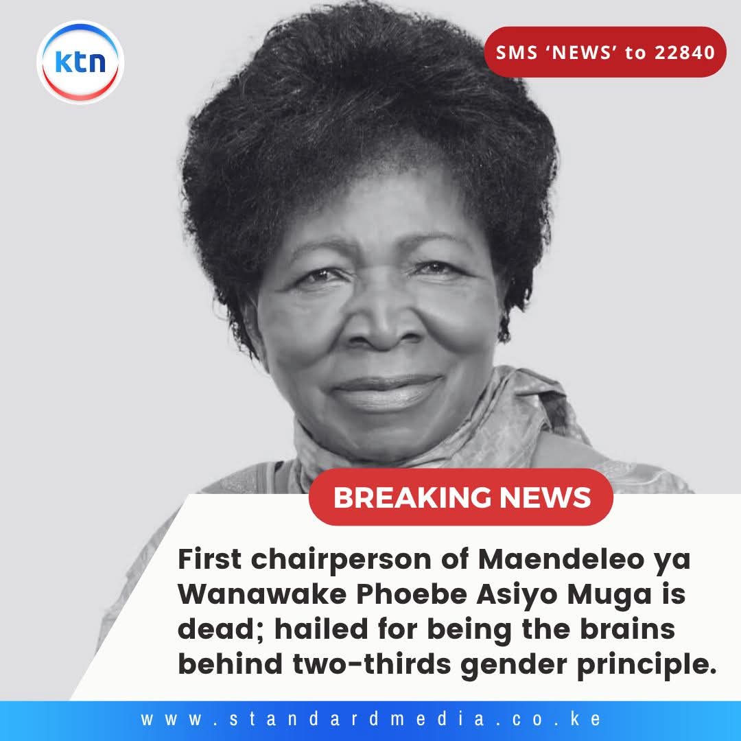 #PhoebeAsiyo
#womeninpolitics
#womeninleadership
Sad Loss of a Great Trail Blazer, Hon. Phoebe Asiyo... She has illuminated many paths for women. May women walk in that light 🙏🏼