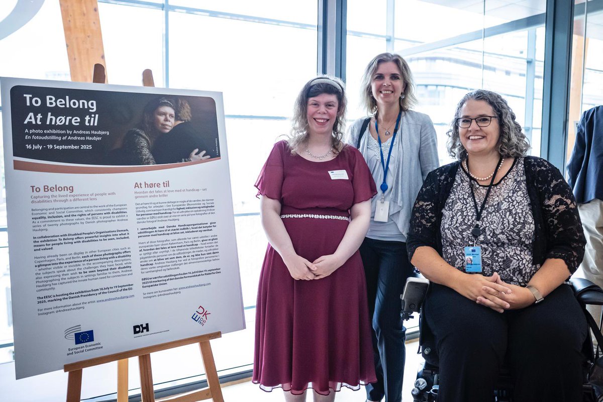 Aurel Laurenţiu Plosceanu (@eesc_plosceanu) on Twitter photo Yesterday we launched ‘To Belong’ at the <a href="/EU_EESC/">European Economic and Social Committee</a>, a photo exhibition by our 🇩🇰 delegation and <a href="/handicapdk/">Danske Handicaporganisationer</a> marking Denmark’s EU Council Presidency. A moving showcase of inclusion, identity, and the need and right to belong. Yesterday we launched ‘To Belong’ at the <a href="/EU_EESC/">European Economic and Social Committee</a>, a photo exhibition by our 🇩🇰 delegation and <a href="/handicapdk/">Danske Handicaporganisationer</a> marking Denmark’s EU Council Presidency. A moving showcase of inclusion, identity, and the need and right to belong.