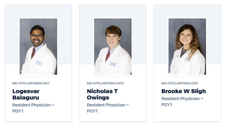 Please join us in welcoming our three new residents to UF ENT!  We are so excited to have you all on board.  GO GATORS! 🐊