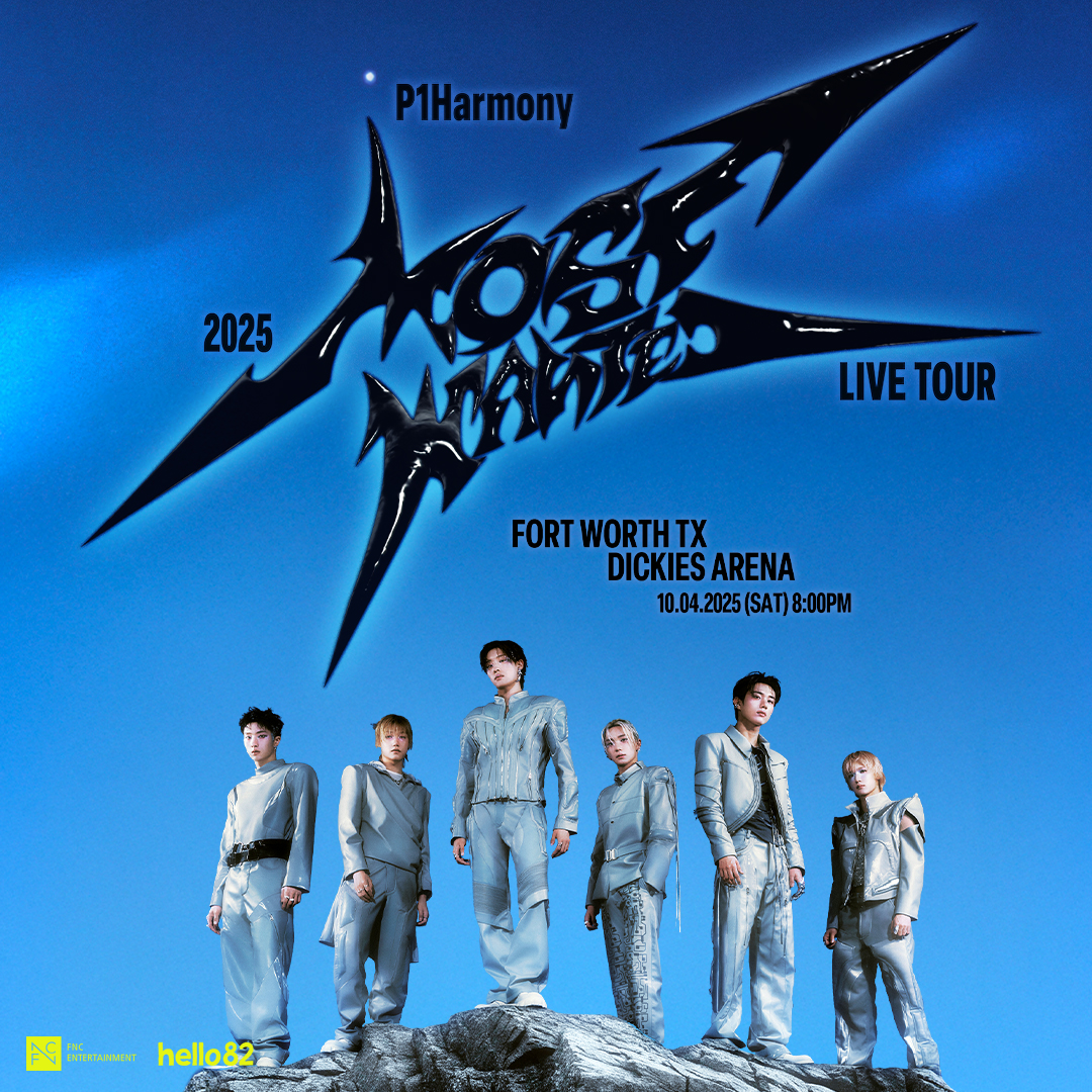[📢] 2025 P1Harmony LIVE TOUR [P1ustage H: MOST WANTED] IN NORTH AMERICA

On Sale Now!!

Grab your tickets for <a href="/P1H_official/">P1Harmony official</a> at Dickies Arena on October 4th! Get ready to experience your MOST WANTED stages and performances ⭐️

VIP PACKAGES ⬇️
- VIP PACKAGES are not included with