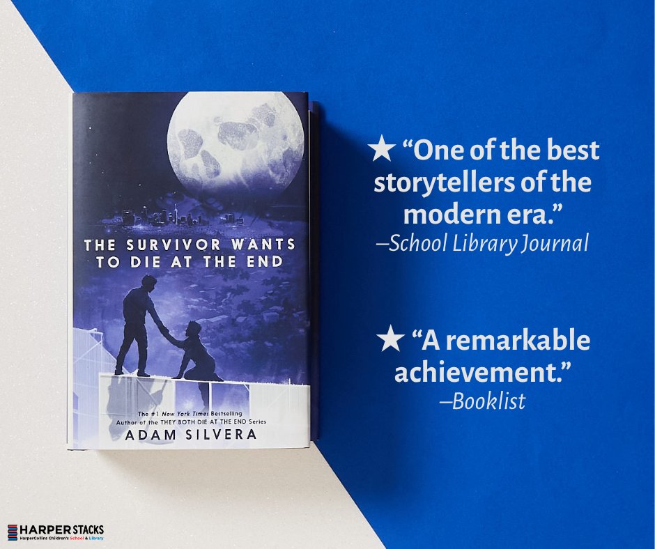 HarperStacks's tweet image. Return to the beloved world of They Both Die at the End with Adam Silvera's third installment, The Survivor Wants to Die at the End! 🌑
"Every teen library must have Silvera’s books on the shelves—especially this series." —School Library Journal, starred review
