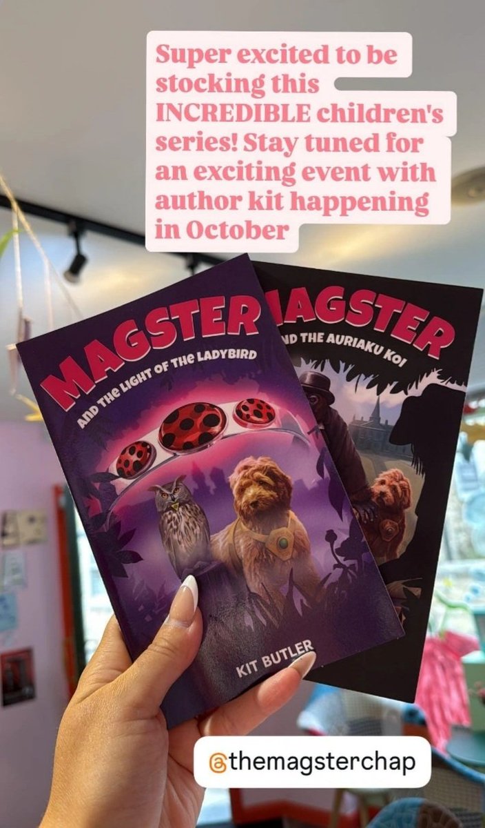 I'm stoked to be working with Lauren and the team, at the fab Ink And Ember Bookshop, in Stamford.
Watch this space for further details about our October half term event and if you are passing in the meantime, you can pop in and pick up a "Magster"or two.