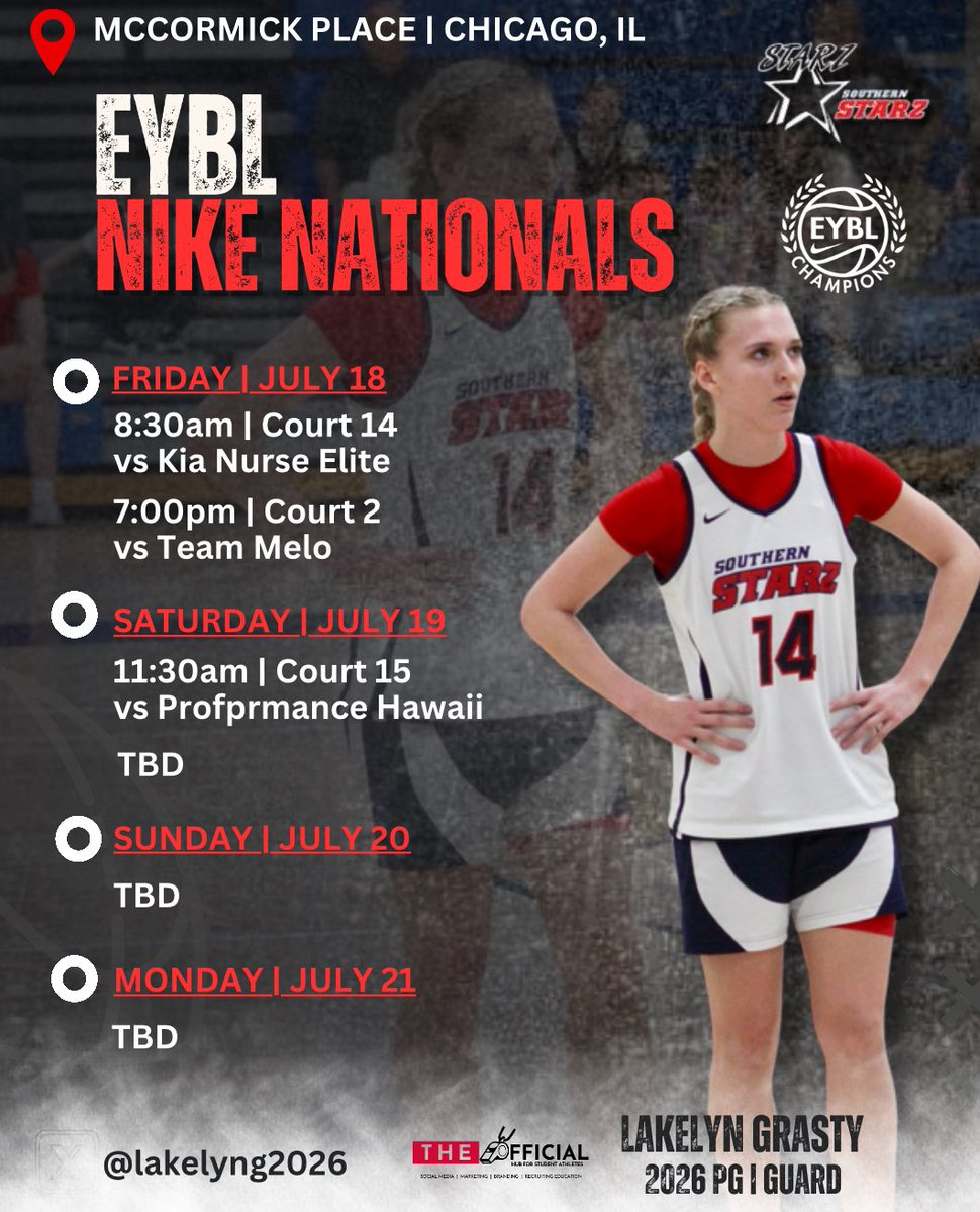 @lakelyng2026 (@lakelyng2026) on Twitter photo Headed to the Windy City for Nike Nationals! One last run with my team. Come check us out!@ArmyWP_WBB <a href="/SEUFireWBB/">SEU Women's Basketball</a> <a href="/OUAZWBB/">OUAZ Women's Basketball</a> <a href="/TusculumWBB/">Tusculum Women's Basketball</a> <a href="/AF_WBB/">Air Force Women's Basketball</a> <a href="/UNAwbb/">North Alabama Women's Basketball</a> <a href="/ALSoSTARZ_EYCL/">Southern Starz_EYCL</a> <a href="/UTampaWBB/">Tampa Women’s Basketball</a> <a href="/JaxStateWBB/">Jacksonville State Women’s Basketball</a> Headed to the Windy City for Nike Nationals! One last run with my team. Come check us out!@ArmyWP_WBB <a href="/SEUFireWBB/">SEU Women's Basketball</a> <a href="/OUAZWBB/">OUAZ Women's Basketball</a> <a href="/TusculumWBB/">Tusculum Women's Basketball</a> <a href="/AF_WBB/">Air Force Women's Basketball</a> <a href="/UNAwbb/">North Alabama Women's Basketball</a> <a href="/ALSoSTARZ_EYCL/">Southern Starz_EYCL</a> <a href="/UTampaWBB/">Tampa Women’s Basketball</a> <a href="/JaxStateWBB/">Jacksonville State Women’s Basketball</a>
