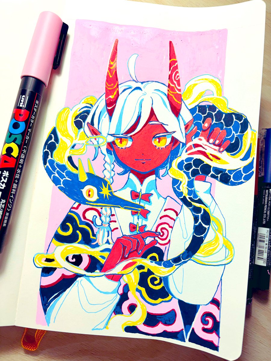 maruti_bitamin's tweet image. posca process ✨