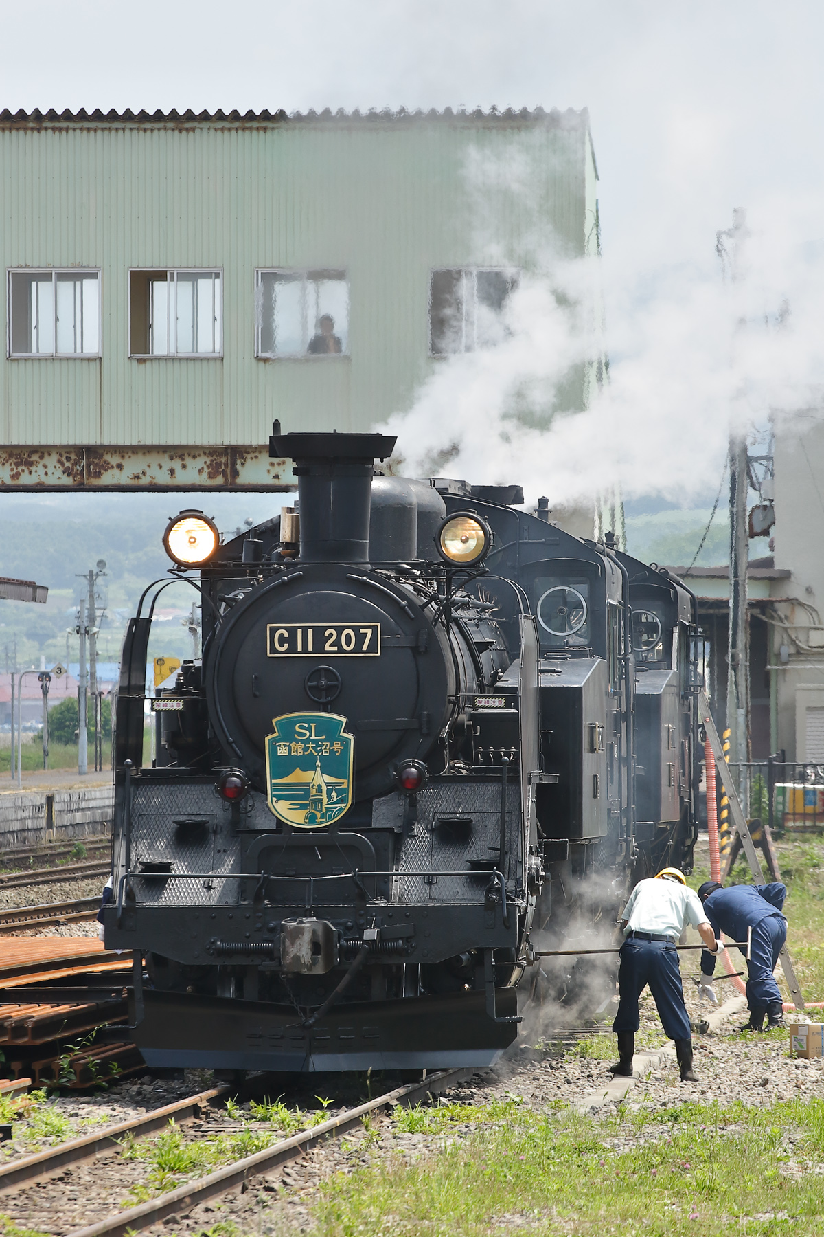 【サボ　愛称板】（表）SL函館大沼号 2010春 函館−大沼　指定席（裏）白 鉄道 行先板 サボ SL函館大沼号 2013年夏 函館-森 指定席、SL冬