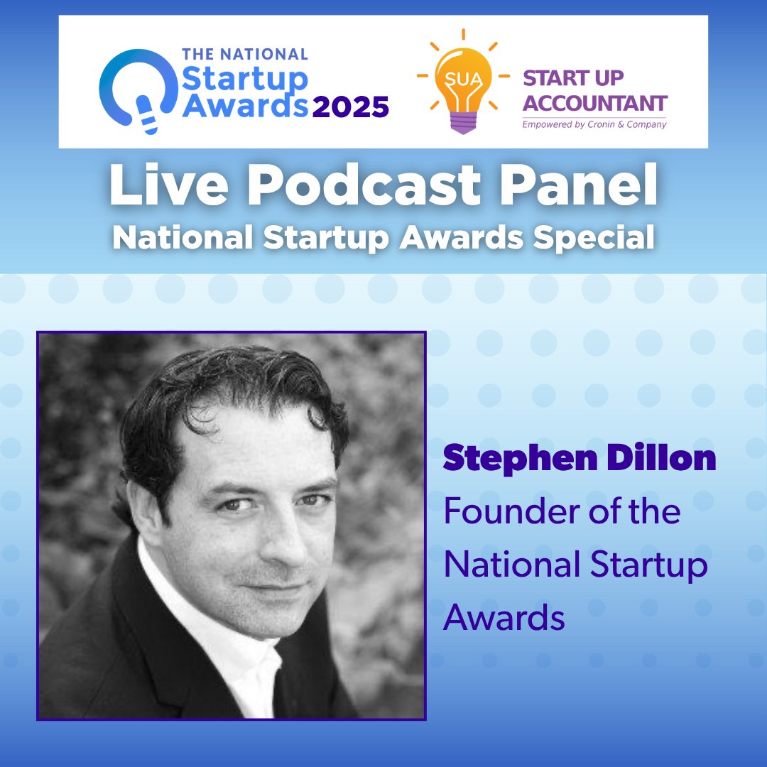 Startups Ireland (@startupsireland) on Twitter photo ๐ Exciting News! Stephen Dillon, Founder of the National Startup Awards, joins our <a href="/Cronin_Co/">Cronin Accountants</a> LIVE Podcast Panel! ๐๏ธ
๐The Mayfield, Dublin 6
๐๏ธ Thurs, July 24
๐๏ธ book now: eventbrite.ie/e/startup-accoโฆ
#SUA25 #StartupAwards ๐ Exciting News! Stephen Dillon, Founder of the National Startup Awards, joins our <a href="/Cronin_Co/">Cronin Accountants</a> LIVE Podcast Panel! ๐๏ธ
๐The Mayfield, Dublin 6
๐๏ธ Thurs, July 24
๐๏ธ book now: eventbrite.ie/e/startup-accoโฆ
#SUA25 #StartupAwards