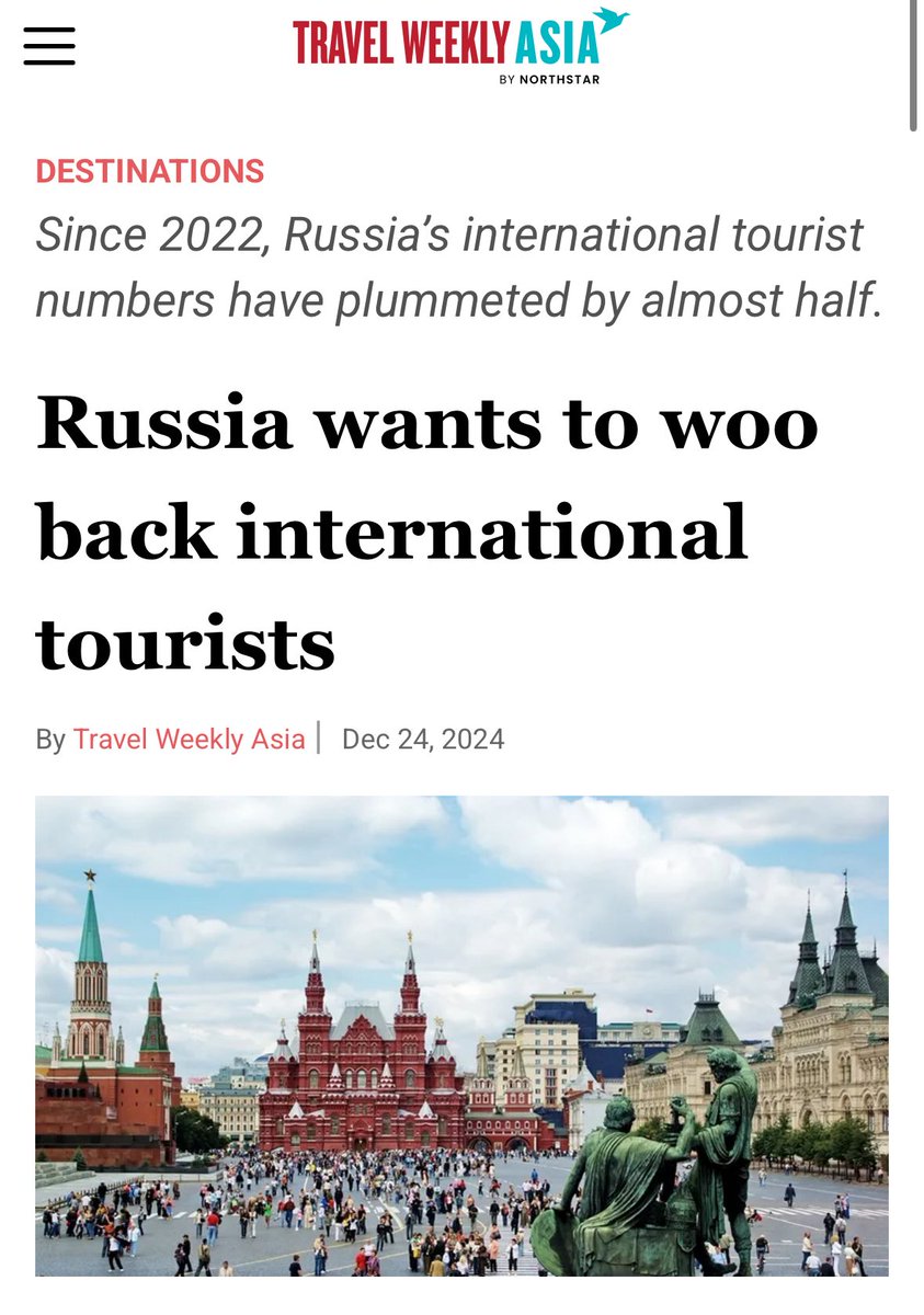 3️⃣ Quiet tourist attractions

Done with all those overcrowded cities in Western Europe? Tourism in Russia has plummeted since Putin invaded Ukraine. So for some quiet contemplation, visit Red Square or Lenin’s Mausoleum. And soak up the peacefulness!
