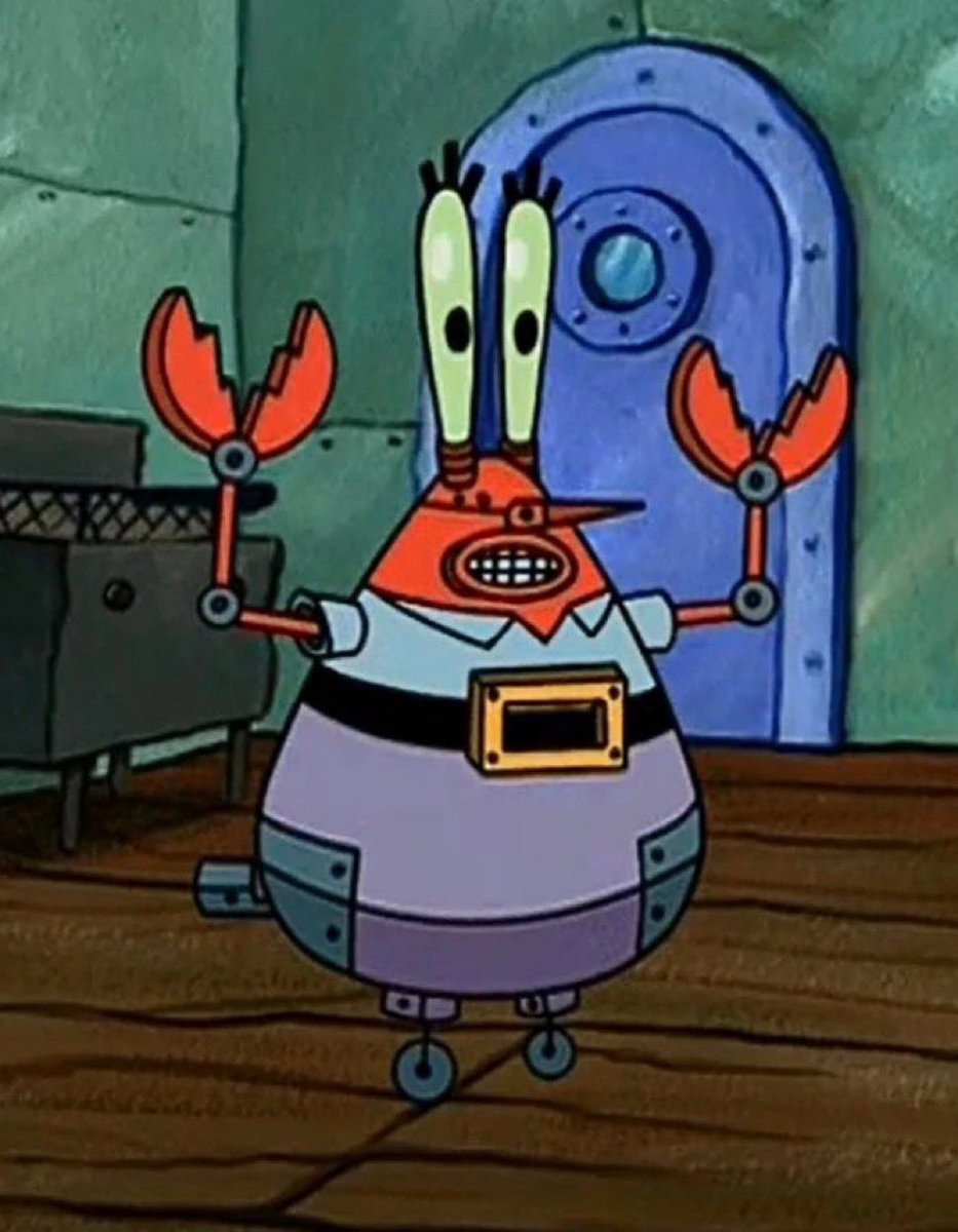 "i asked grok" "i asked chatgpt" yeah well i asked Robot Mr. Krabs and he said “ravioli ravioli give me the formu-oli”