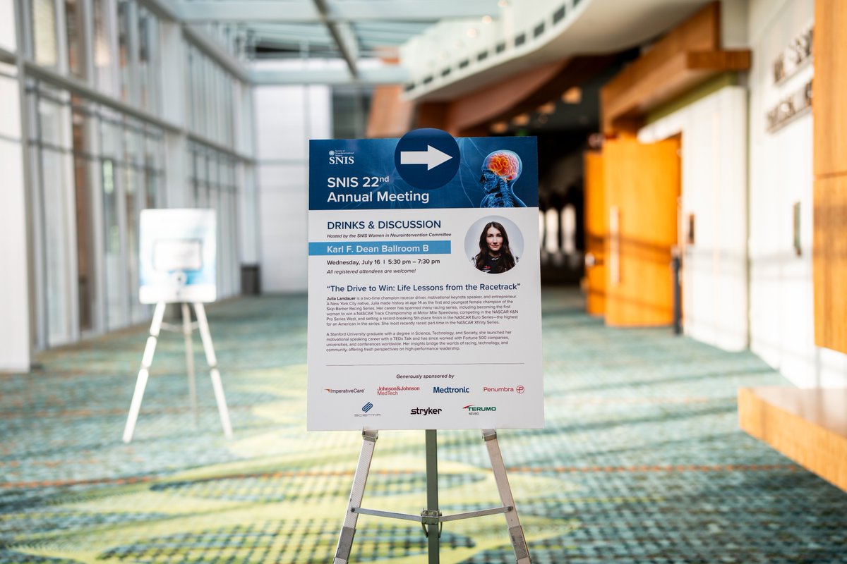 What an incredible evening yesterday at Drinks &amp; Discussion during #SNIS2025, hosted by the SNIS Women in Neurointervention Committee.  

We are proud to be a sponsor for this year’s program, which featured Julia Landauer — a two-time champion racecar driver, Stanford graduate,