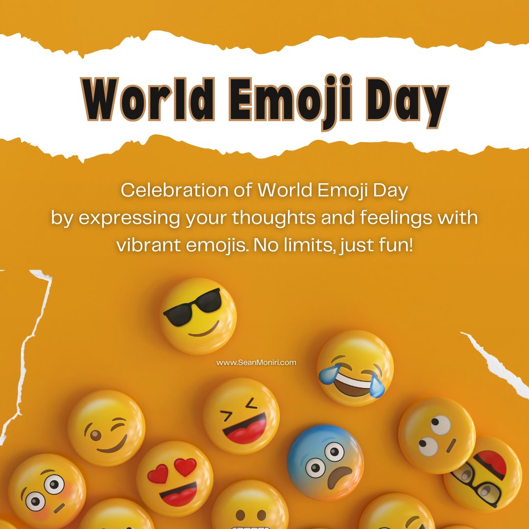 SeanMoniri's tweet image. It&apos;s World Emoji Day! Time to let your emojis do the talking. Whether you&apos;re a 😂, a 🙌, or a simple but effective 👍, embrace the fun. What emoji best describes your mood right now? 
#WorldEmojiDay #EmojiFun #TextTalk #EmojiDay