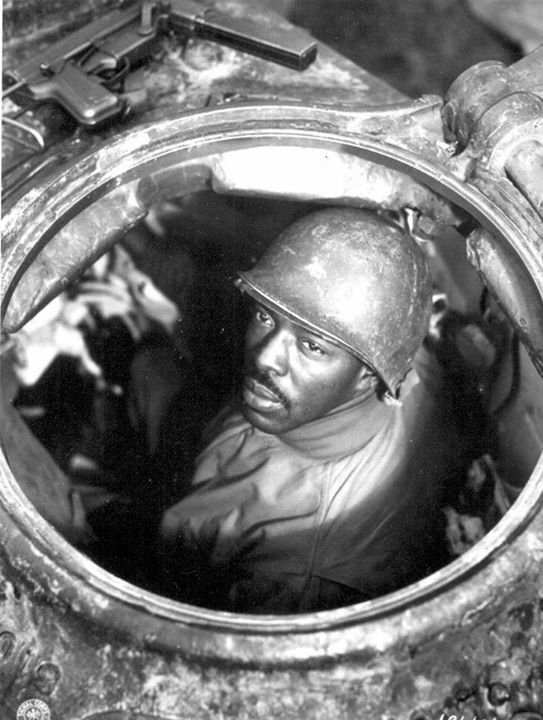 M4 Sherman tank machine gunner US Army Corporal Carlton Chapman in his tank near Nancy, France, 5 November 1944.
He and his crew were found dead, uninjured. The tank they were in wasn't penetrated, but the spalling likely caused carbon monoxide poisoning.

dying in a tank is easy