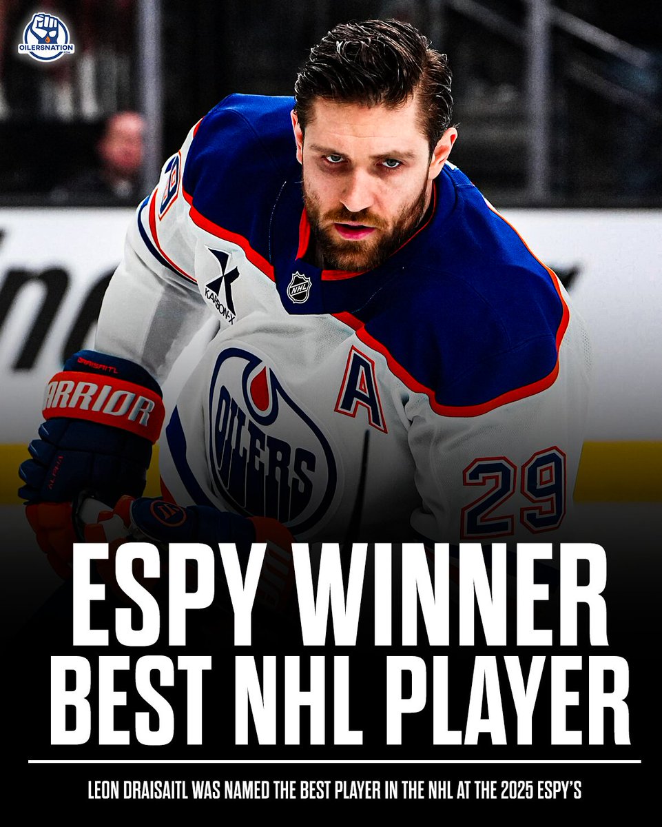 Without a doubt, the best player in the league last season, Leon Draisaitl.