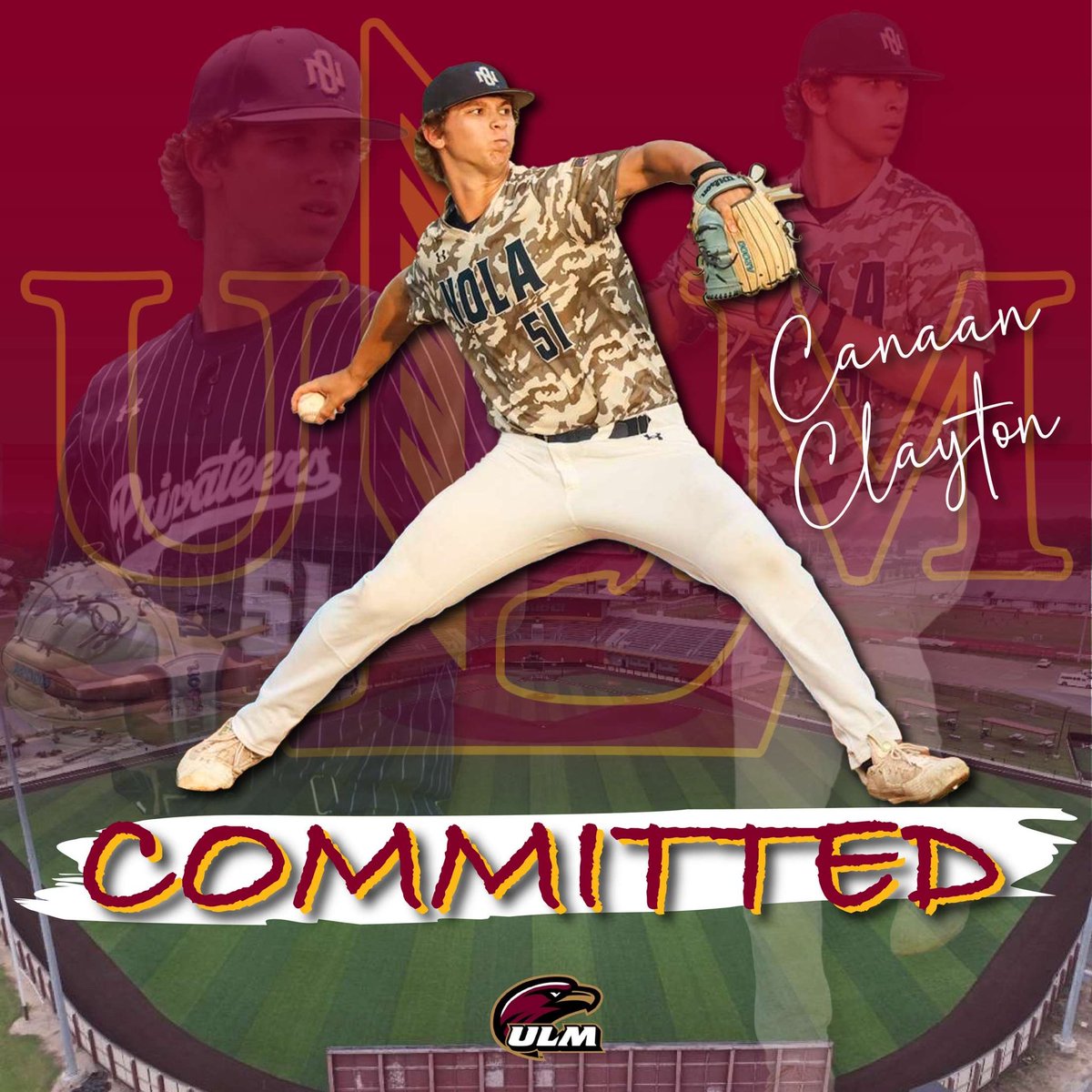 Blessed to continue playing at the University of Louisiana Monroe!