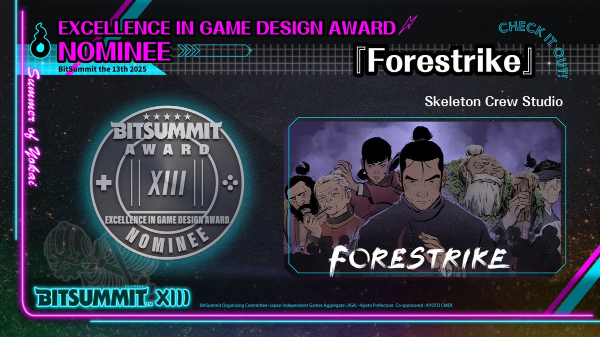 BitSummit the 13th / ビットサミット13 (@bitsummitjp) on Twitter photo 【BitSummit the 13th】
🏆️🎮️ゲームデザイン最優秀賞ノミネート🎮️🏆️
『Forestrike』 - Skeleton Crew Studio
<a href="/ForestrikeGame/">Forestrike</a>
store.steampowered.com/app/2325920/
#BitSummit13th #BitSummit 【BitSummit the 13th】
🏆️🎮️ゲームデザイン最優秀賞ノミネート🎮️🏆️
『Forestrike』 - Skeleton Crew Studio
<a href="/ForestrikeGame/">Forestrike</a>
store.steampowered.com/app/2325920/
#BitSummit13th #BitSummit