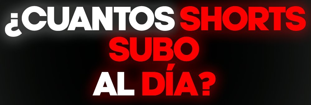 ¿Cuántos videos deberías subir al día en YouTube Shorts?

Esta es una pregunta que muchísima gente tiene y no es tan complicada de responder, aunque tambíen es un poco variable, depende del nicho.

Cuando publicas un Short, YouTube le mete una recomendación base de 100K visitas