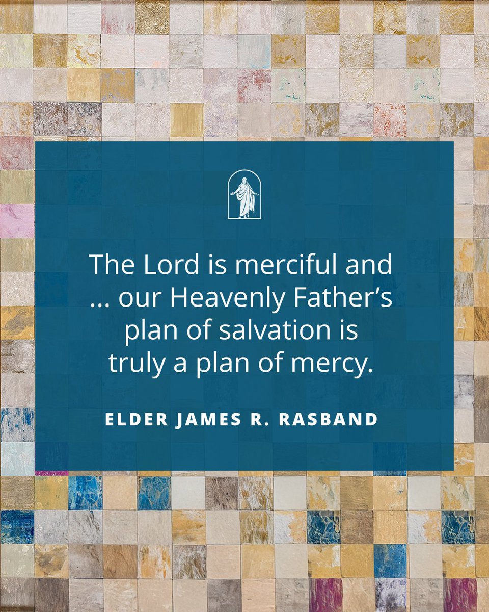 Ch_JesusChrist's tweet image. “The Lord is merciful and ... our Heavenly Father’s plan of salvation is truly a plan of mercy.” —Elder James R. Rasband, general conference, Apr. 2025
Visit the link below to read the full talk.
churchofjesuschrist.org/study/general-…
Artwork: “Beyond Our Power” by Karmette Harmer
(See this…