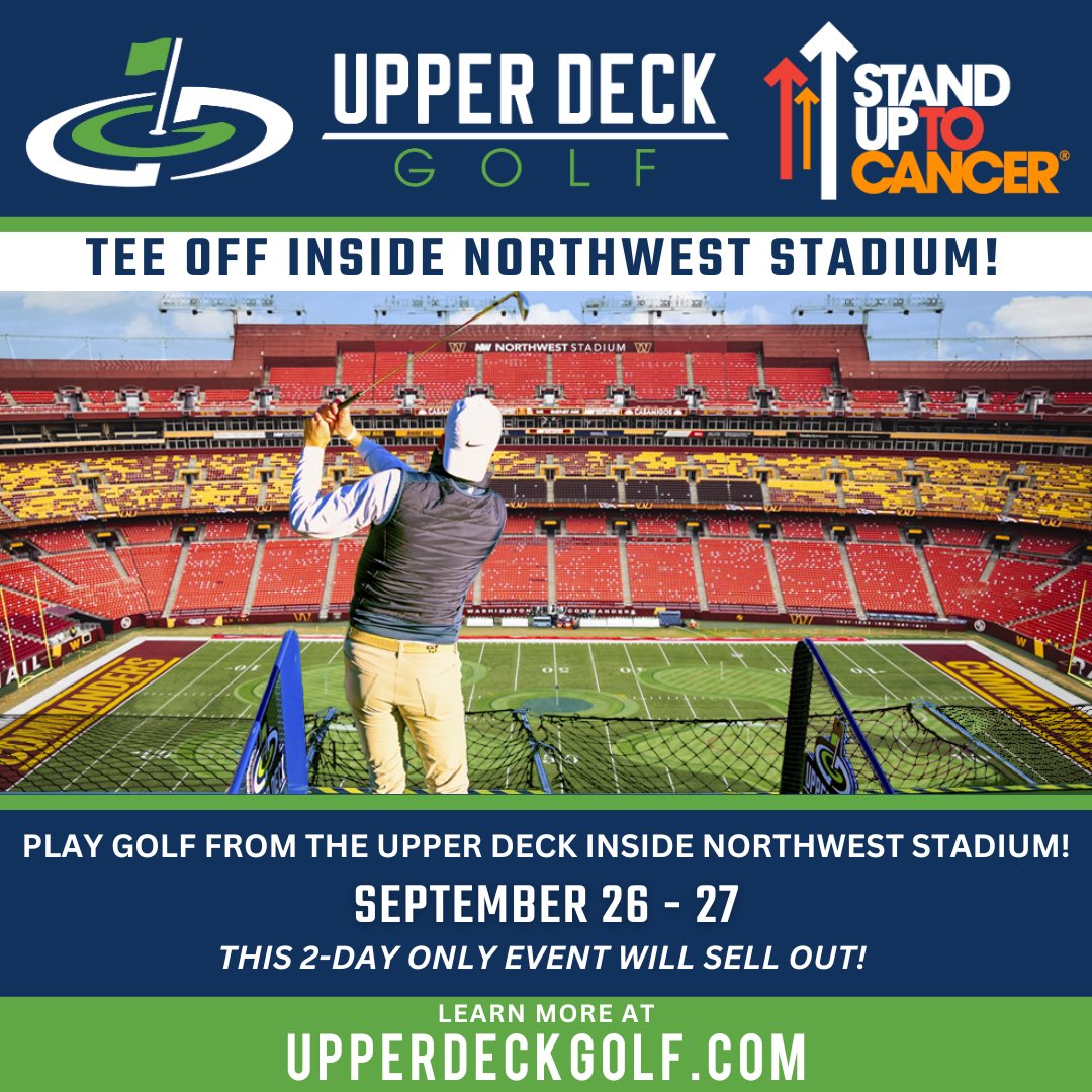 NWStadium's tweet image. .@upperdeckgolf is coming to Northwest Stadium on September 26-27! Join the VIP Waitlist to book tee times before the general public. upperdeckgolfing.com/northweststadi…
#UpperDeckGolf