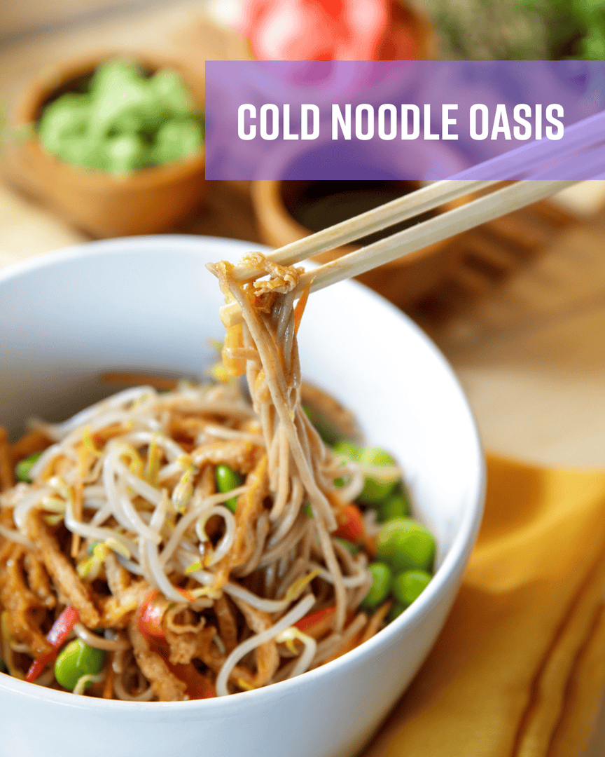 The heat is on, but that doesn't mean your meals have to be.

Whole wheat noodles are the perfect base for a refreshing and nutritious summer dish. Add all sorts of fresh veggies to make a nutrient-packed bowl of goodness.
