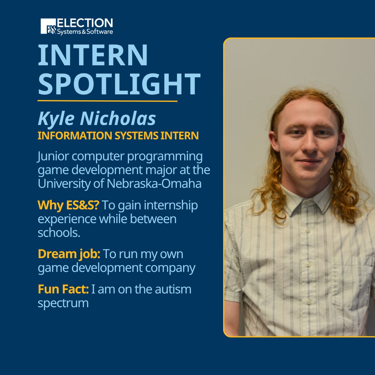 essvote's tweet image. This summer, ES&amp;amp;S welcomed 12 new interns to our team. Check out the slides below to learn more about a few of them! Meet Kyle, Teddy, Emily and Makenna! #SummerInternship #StudentOppotunities