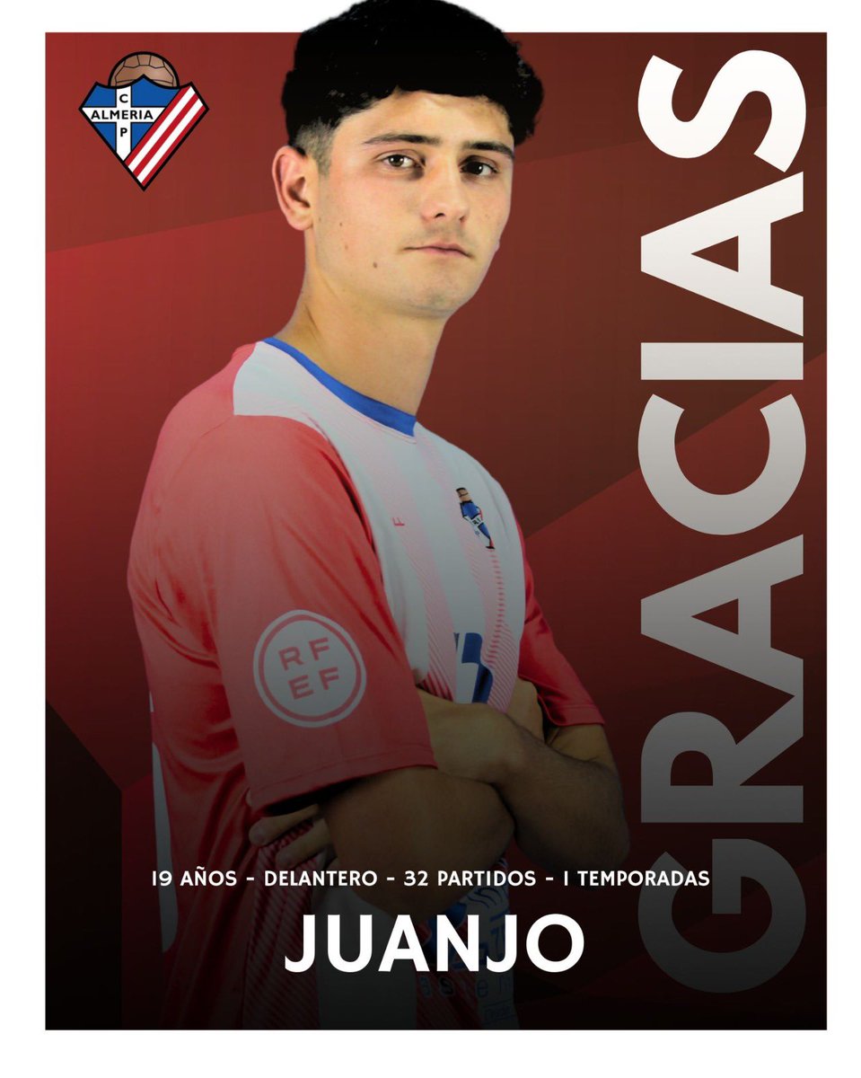 Bajas | Temporada 2025/2026

Juanjo no continuará en nuestro equipo para la próxima temporada. Agradecemos su profesionalidad e implicacion durante este año.

🚀¡Gracias Juanjo! ¡Suerte en tus nuevos proyectos!

#MushPoli #DivisionHonor #Almeria #Futbol