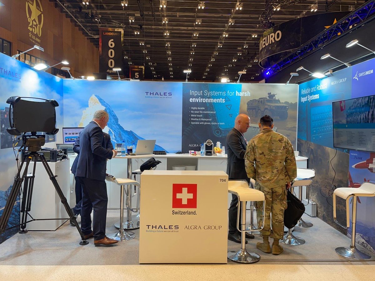 swissmem's tweet image. SWISS ASD an der ersten LANDEURO in Wiesbaden
Die neue europäische Rüstungsmesse der AUSA (Association of the US Army) bot eine hochkarätige Plattform für den Austausch mit Armeen und Rüstungsfirmen aus aller Welt.
➡ SWISS ASD war mit einem Schweizer Gemeinschaftsstand…